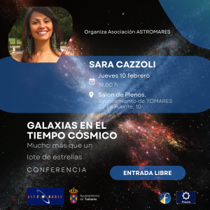 Conferencia Sara Cazzoli en Tomares. Jueves 10 febrero 2022 a las 19.00 h en el Salón de Plenos