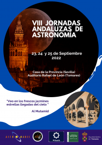 Cartel VIII jornadas de astronomia en Sevilla y Tomares